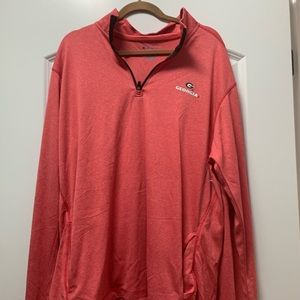New Champion GA Activewear 1/4 zip red 2xl
